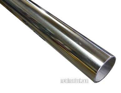 Buy Stainless steel tube 304 spec 25.4 (1 inch) O/D x 1.5mm wall mirror polished Online
