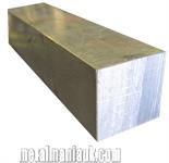 Aluminium square bar spec 6082T6 1/2